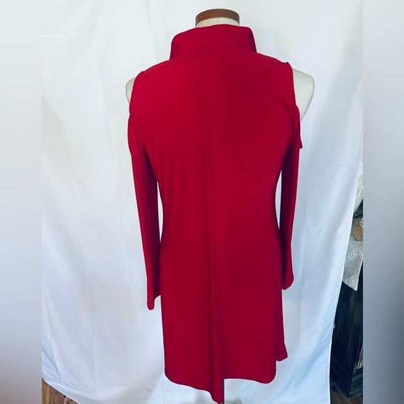 Red Zippered Women's Dress MSK Womens M - Picture 9 of 11